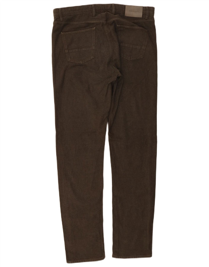 Massimo Dutti Ανδρικό slim Fit Casual Παντελόνι EU 42 Large W32 L32 Green