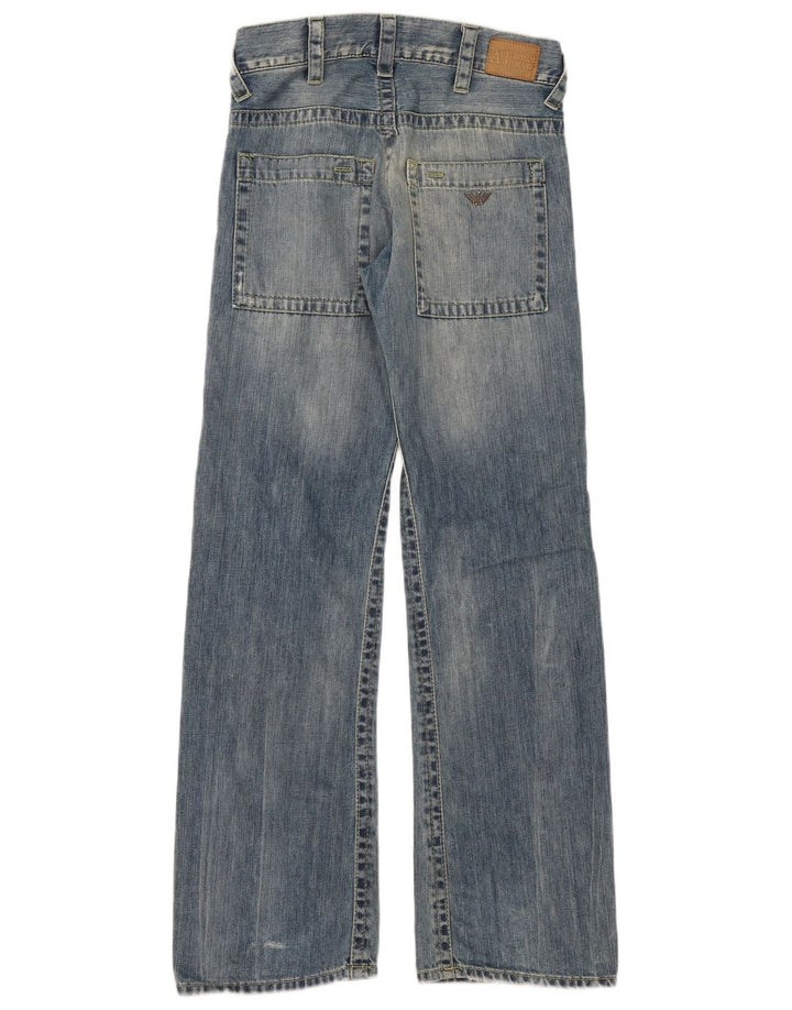 Armani Γυναικείο τζιν φαρδύ πόδι W29 L32 Μπλε βαμβακερό