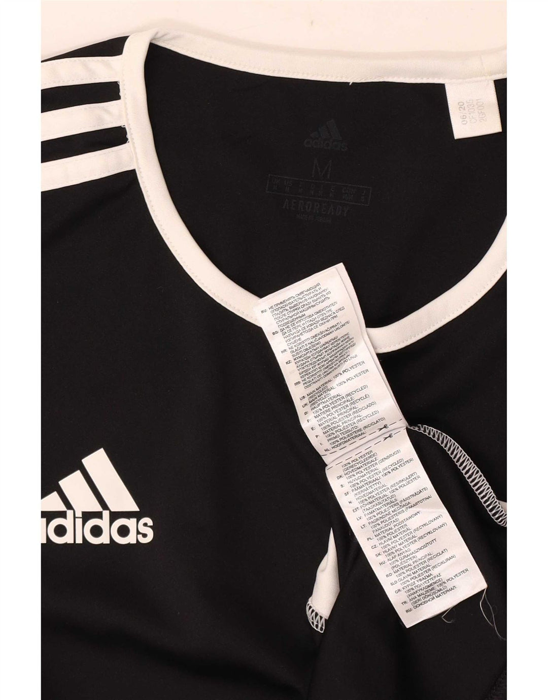 Adidas Ανδρικό T-Shirt Aeroready Top Medium Black Polyester