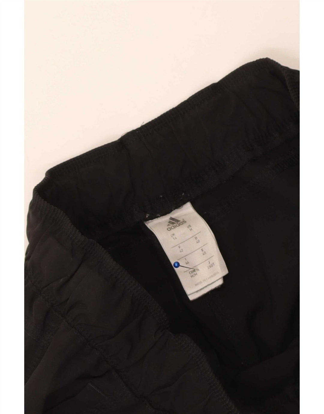 Adidas Γυναικείο Ανεμοδράκο Παντελόνι UK 14 Μεσαίο Μαύρο Πολυεστέρα