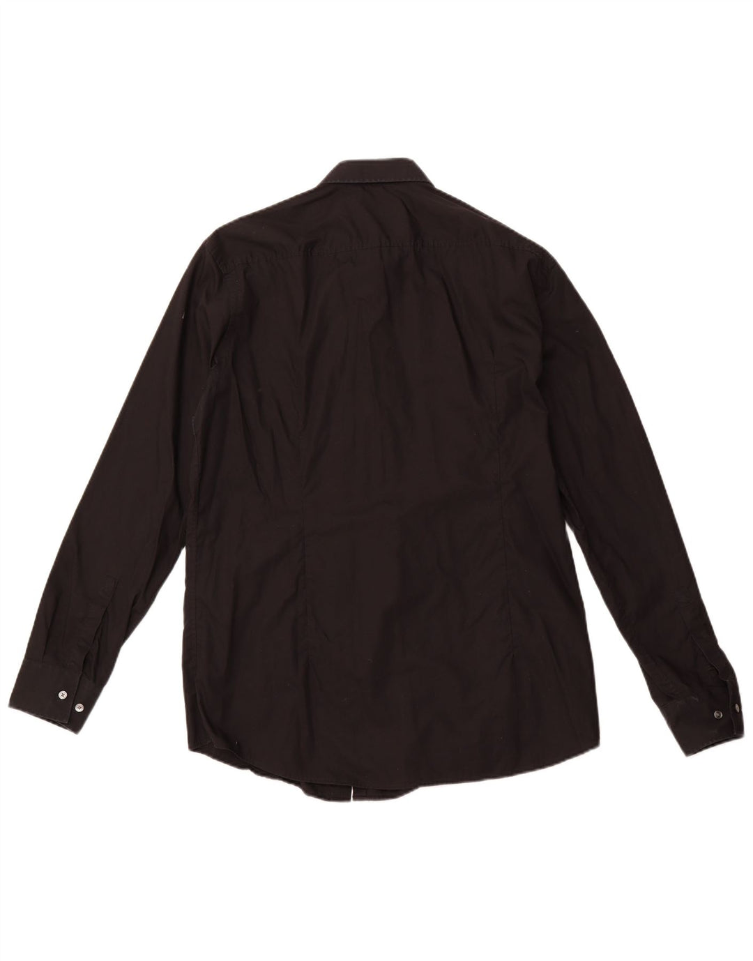 Ανδρικό πουκάμισο HUGO BOSS Slim Fit Μέγεθος 44 17 1/2 XL Μαύρο βαμβακερό