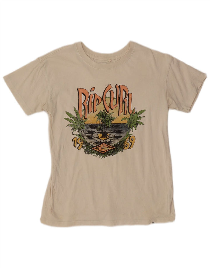 Ανδρικό γραφικό μπλουζάκι Rip Curl Top 2XS Off White