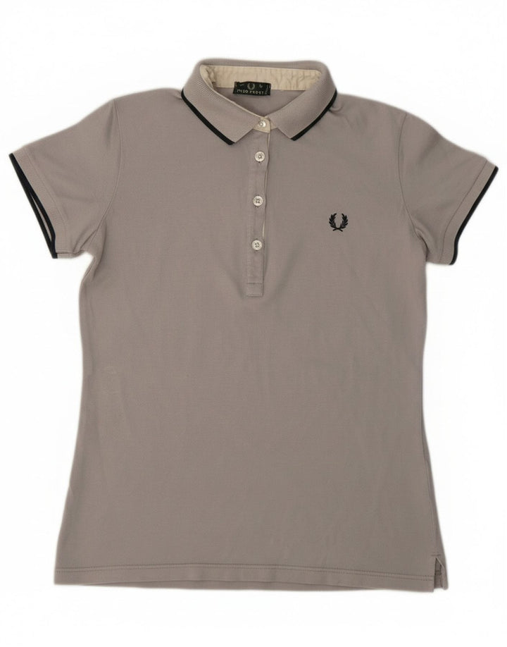 Fred Perry γυναικείο μπλουζάκι πόλο UK 14 Large Grey