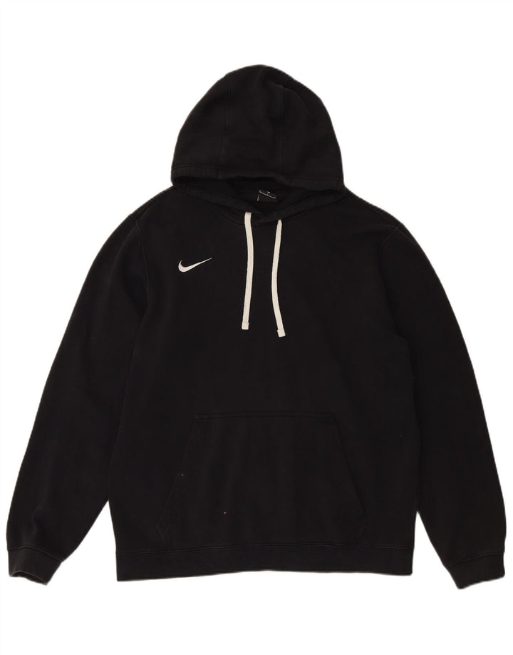 Ανδρικό φούτερ με κουκούλα NIKE, μεγάλο μαύρο βαμβακερό