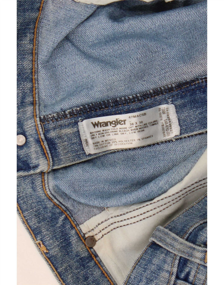 Ανδρικό τζιν Wrangler ίσιο W36 L30 Μπλε βαμβακερό
