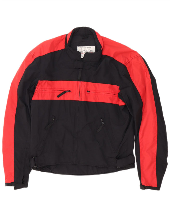 Ανδρικό μπουφάν αγώνων μοτοσυκλετών Probiker UK 38 Medium Black Colourblock