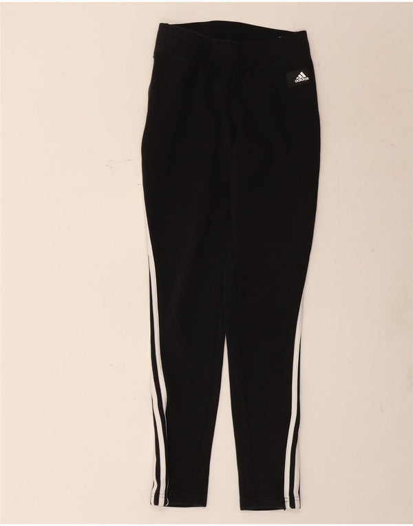 Adidas Γυναικεία φόρμα παντελόνι UK 4/6 XS Μαύρο βαμβακερό