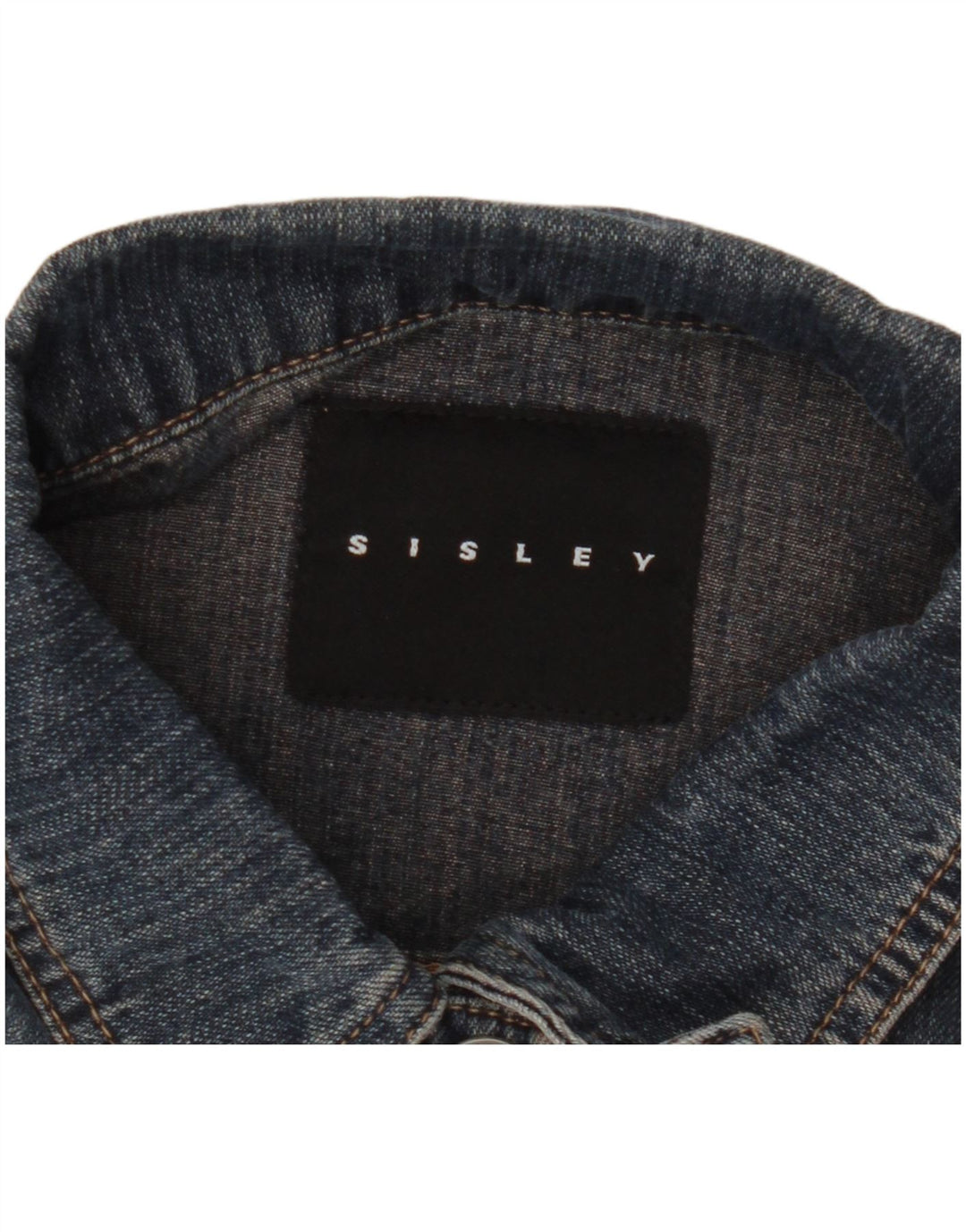 Sisley Γυναικείο Τζιν Μπουφάν UK 14 Μεγάλο Μπλε Βαμβακερό