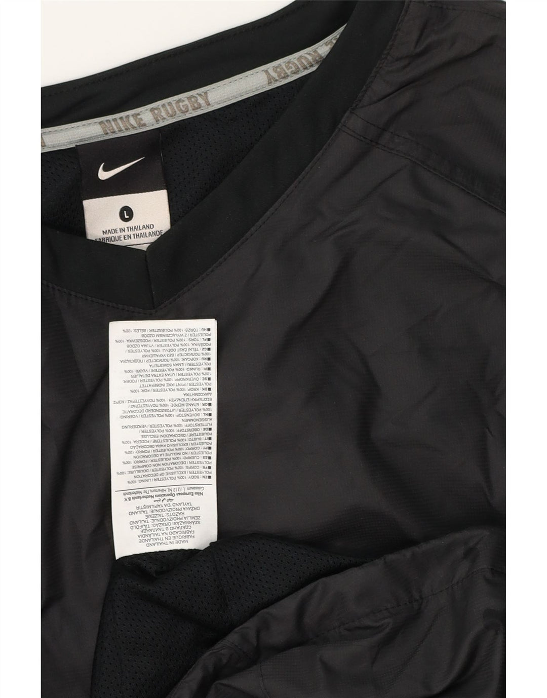 Ανδρική φόρμα πουλόβερ NIKE Top Large Μαύρο Πολυεστέρας