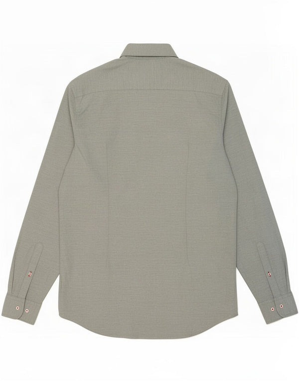 Ανδρικό πουκάμισο Tommy Hilfiger Slim Fit XL Πράσινο βαμβακερό
