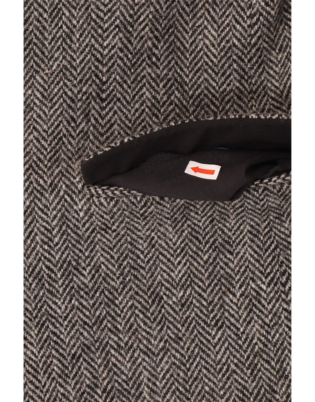 Ανδρικό σακάκι HARRIS TWEED UK 40 Large Grey Pearringbone Classic