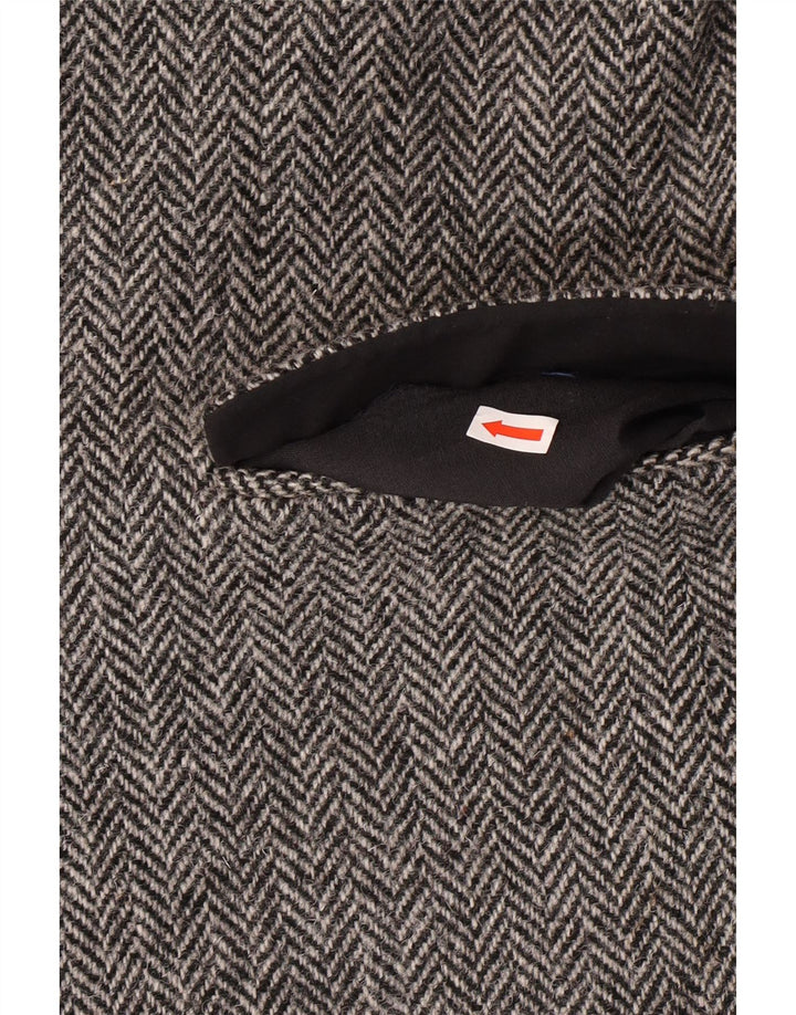 Ανδρικό σακάκι HARRIS TWEED UK 40 Large Grey Pearringbone Classic