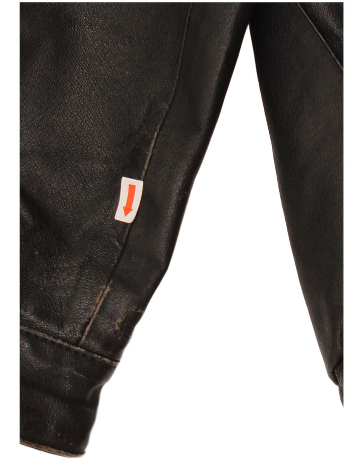 C & A Ανδρικό Δερμάτινο Μπουφάν EU 54 2XL Μαύρο Δερμάτινο