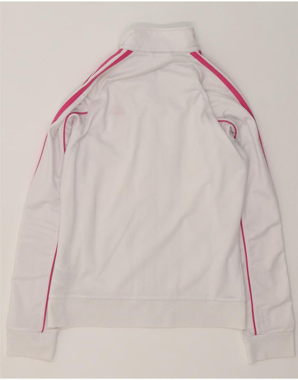 Γυναικεία αθλητική φόρμα Adidas Top Jacket UK 12 Medium White Colourblock Polyester