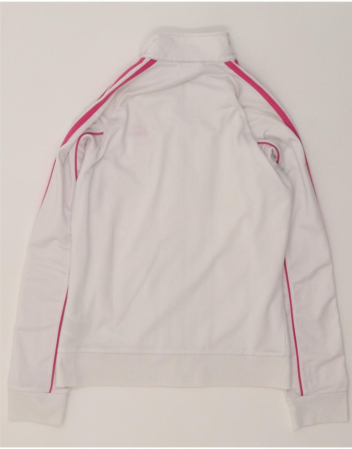 Γυναικεία αθλητική φόρμα Adidas Top Jacket UK 12 Medium White Colourblock Polyester