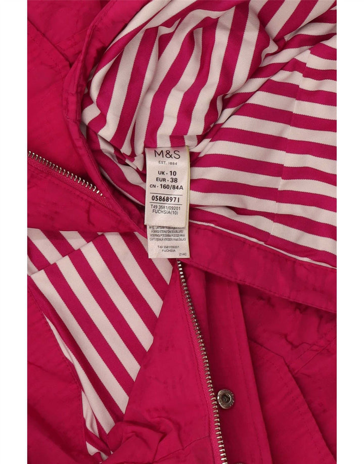 Marks & Spencer Γυναικεία κουκούλα Utility Jacket UK 10 Small Pink Polyester