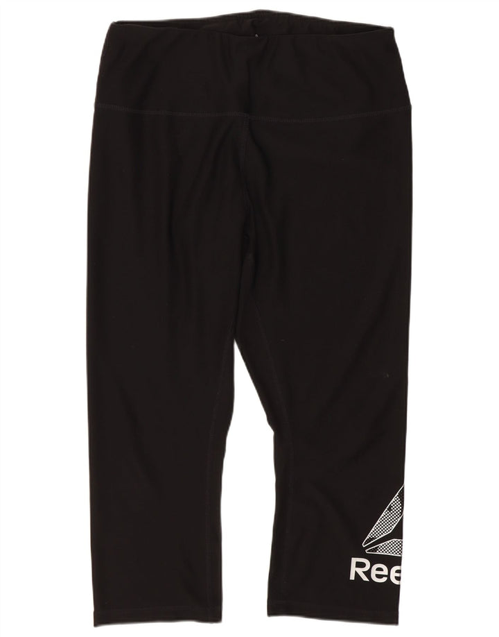 Γυναικεία Reebok Graphic Capri κολάν UK 14 Large Black
