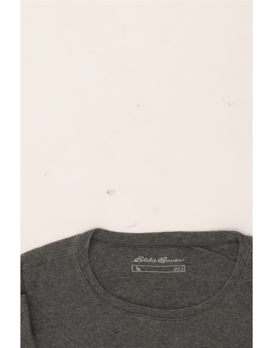 EDDIE BAUER Womens T-Shirt Top UK 14 Large Grey Vintage Eddie Bauer and Second-Hand Eddie Bauer from Messina Hembry 