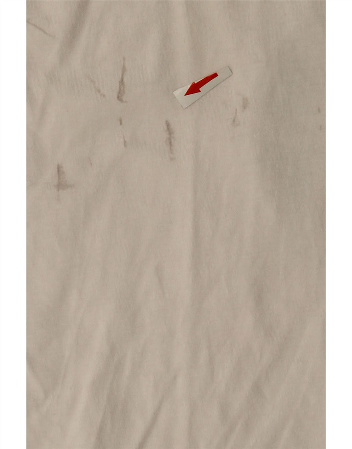 Tommy Hilfiger Ανδρικό γραφικό T-Shirt Top μεγάλο λευκό βαμβακερό