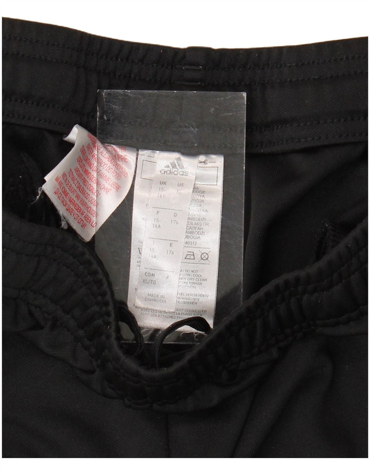 Παντελόνι αθλητικής φόρμας ADIDAS Boys Aeroready 15-16 ετών Μαύρο πολυεστέρα