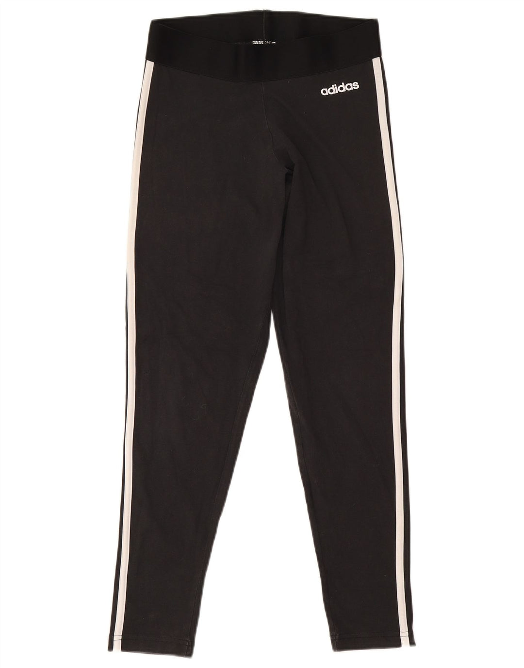 Γυναικείο κολάν Adidas UK 12/14 Μεσαίο μαύρο βαμβακερό