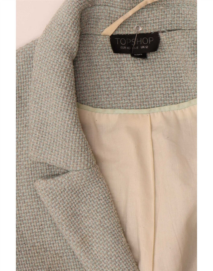Topshop Oversized Γυναικείο Ανοιχτό Πανωφόρι UK 12 Medium Grey Acrylic