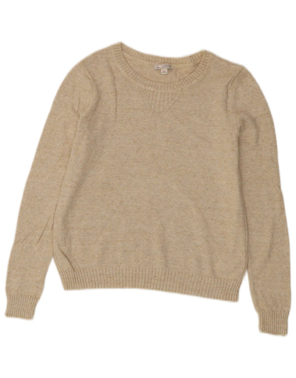 Gap Womens Boat Neck Jumper Sweater UK 6 XS Beige Cotton