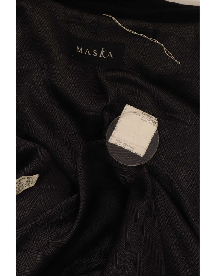 Maska Γυναικείο Παλτό UK 40 Large Black New Wool