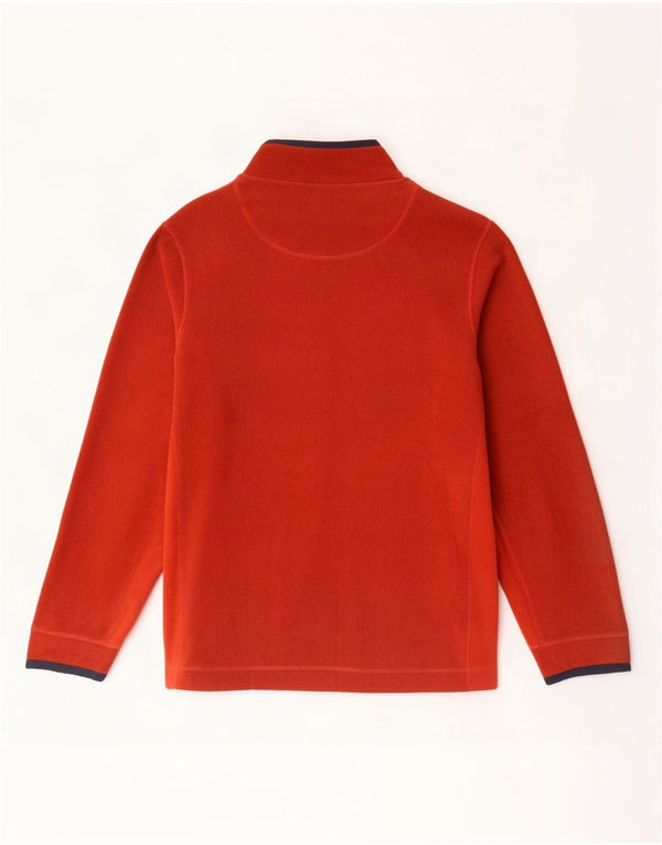 Weird Fish Mens Zip Fleece Jumper 2XL Maroon Colourblock Polyester