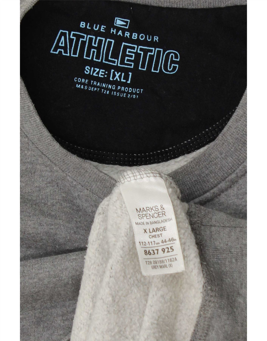 Ανδρικό φούτερ Marks & Spencer Jumper XL Γκρι βαμβακερό
