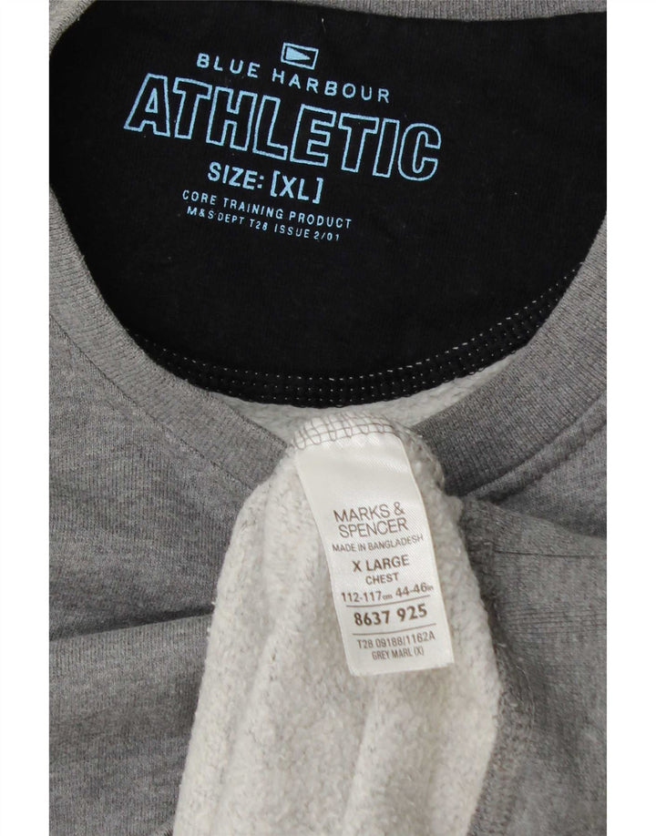 Ανδρικό φούτερ Marks & Spencer Jumper XL Γκρι βαμβακερό