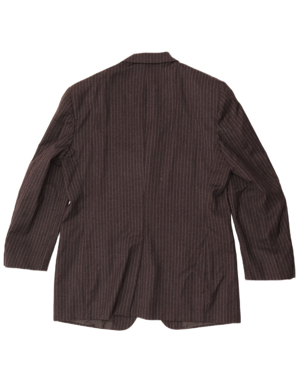 Cerruti 1881 Ανδρικό μπουφάν σακάκι με 3 κουμπιά IT 52 XL γκρι ριγέ μαλλί
