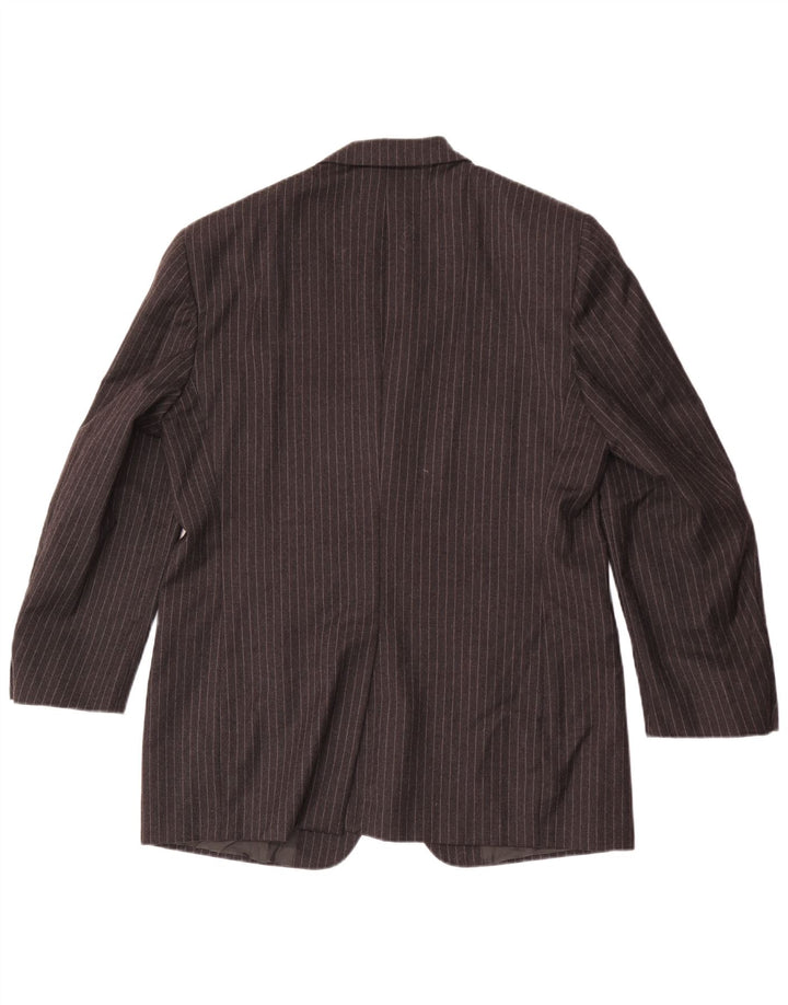 Cerruti 1881 Ανδρικό μπουφάν σακάκι με 3 κουμπιά IT 52 XL γκρι ριγέ μαλλί