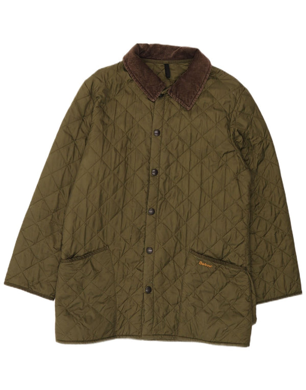 Ανδρικό καπιτονέ μπουφάν BARBOUR UK 40 Large Khaki Polyamide