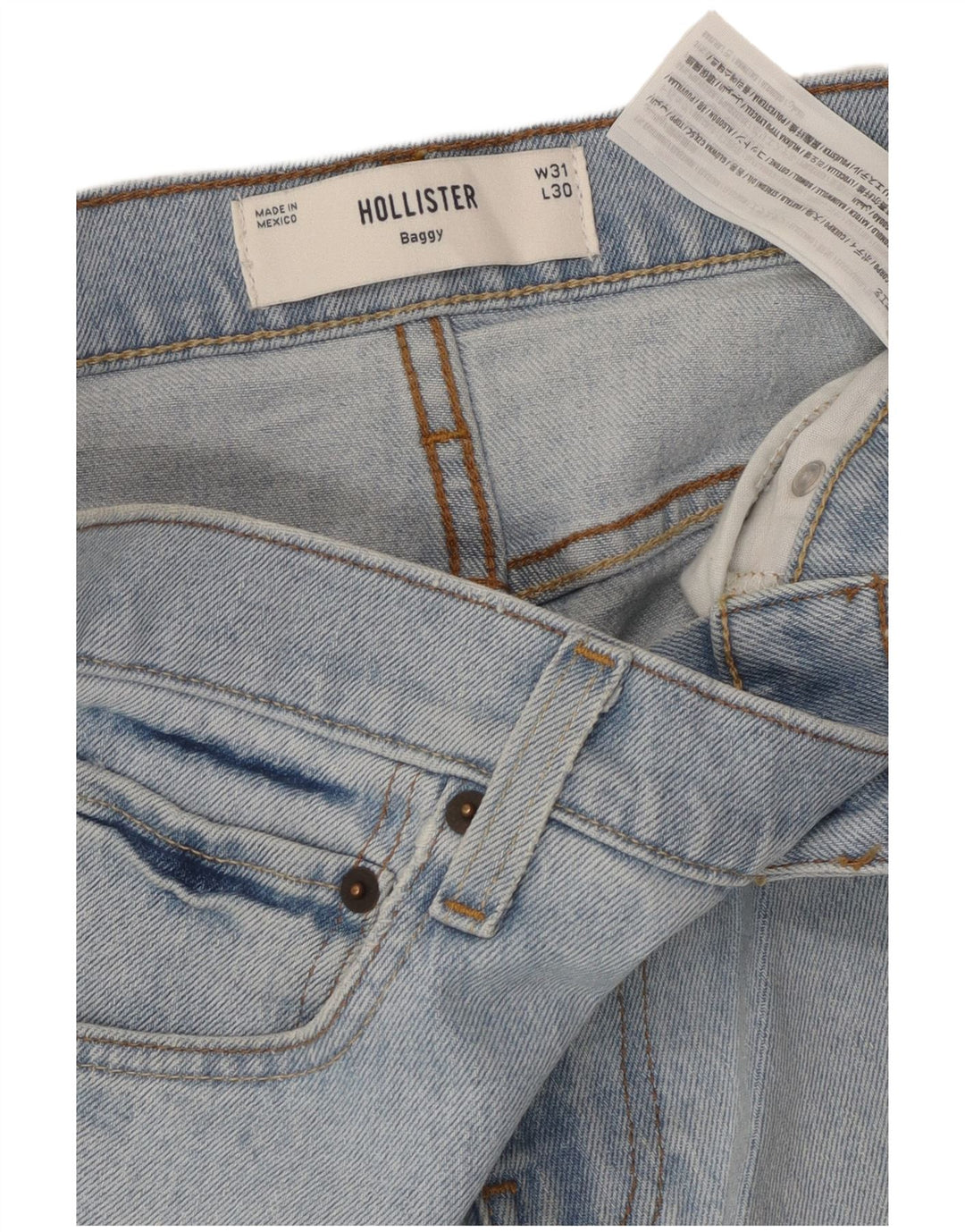 Ανδρικό φαρδύ τζιν HOLLISTER W31 L30 Μπλε βαμβακερό