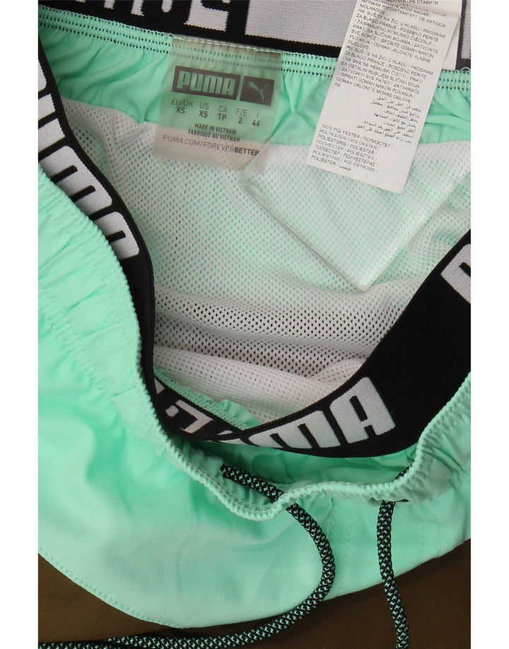Ανδρικό γραφικό σορτς κολύμβησης Puma XS Khaki Colourblock Polyester