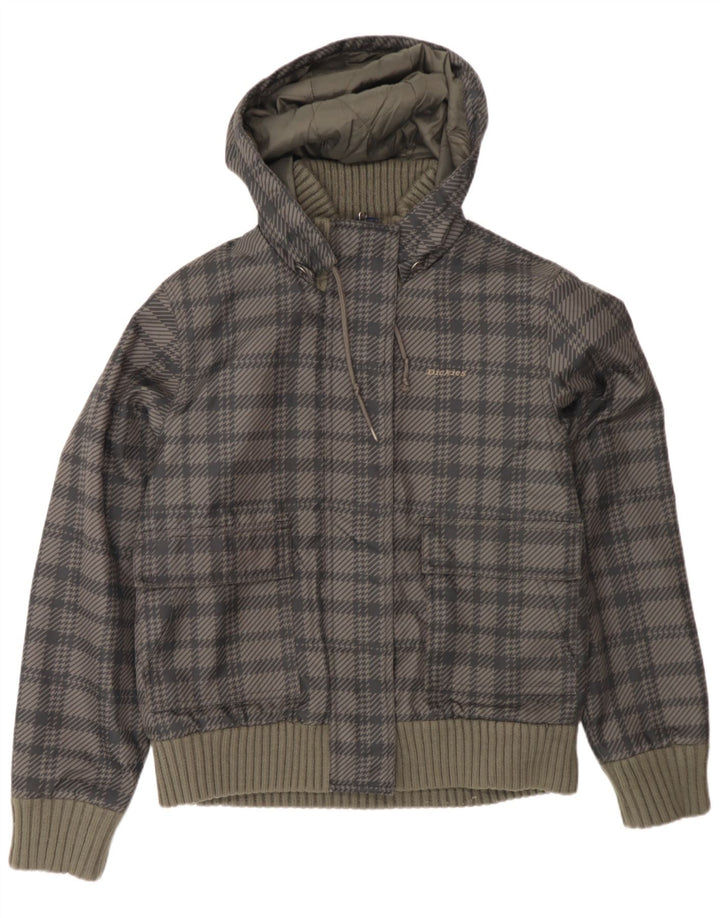 Dickies γυναικείο μπουφάν με κουκούλα Bomber padded UK 14 Large Grey Houndstooth