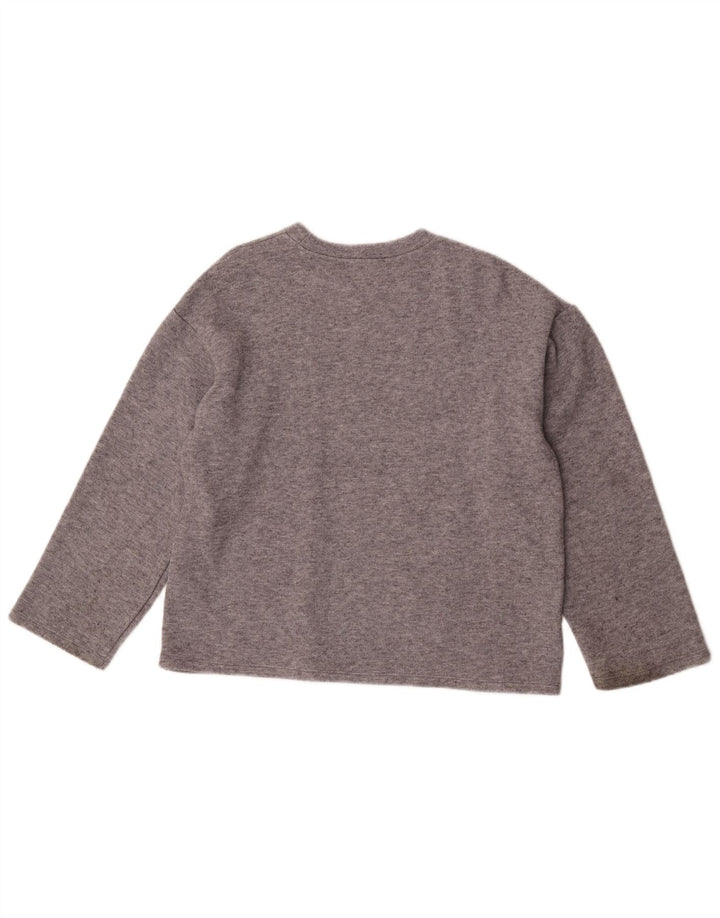 Zara Γυναικείο τοπ μακρυμάνικο UK 10 Small Grey Viscose
