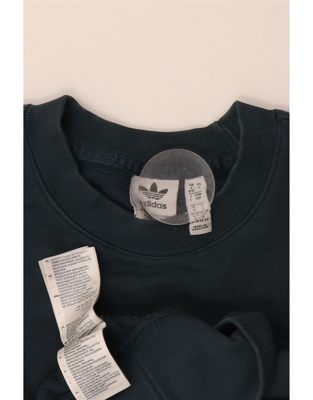 Γυναικεία φούτερ Adidas Crop Oversized Jumper UK 8/10 Small Navy Blue