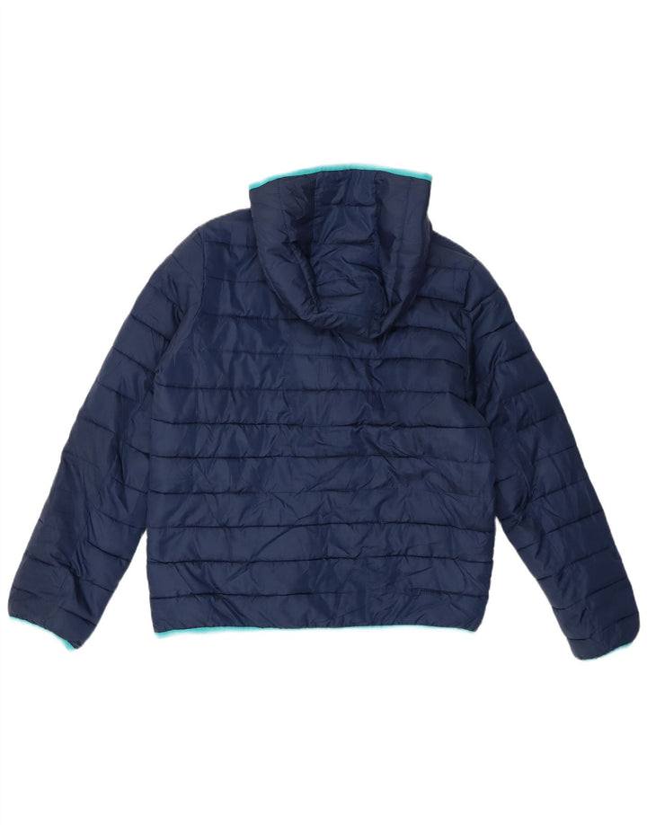 Champion Boys Hooded Jacket 13-14 Years XL Navy Blue Polyester