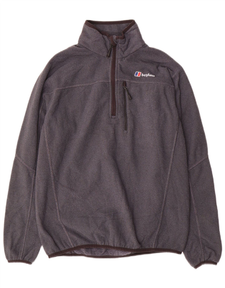 BERGHAUS Ανδρικό φούτερ με φερμουάρ, Jumper Μικρό Γκρι Πολυεστέρας