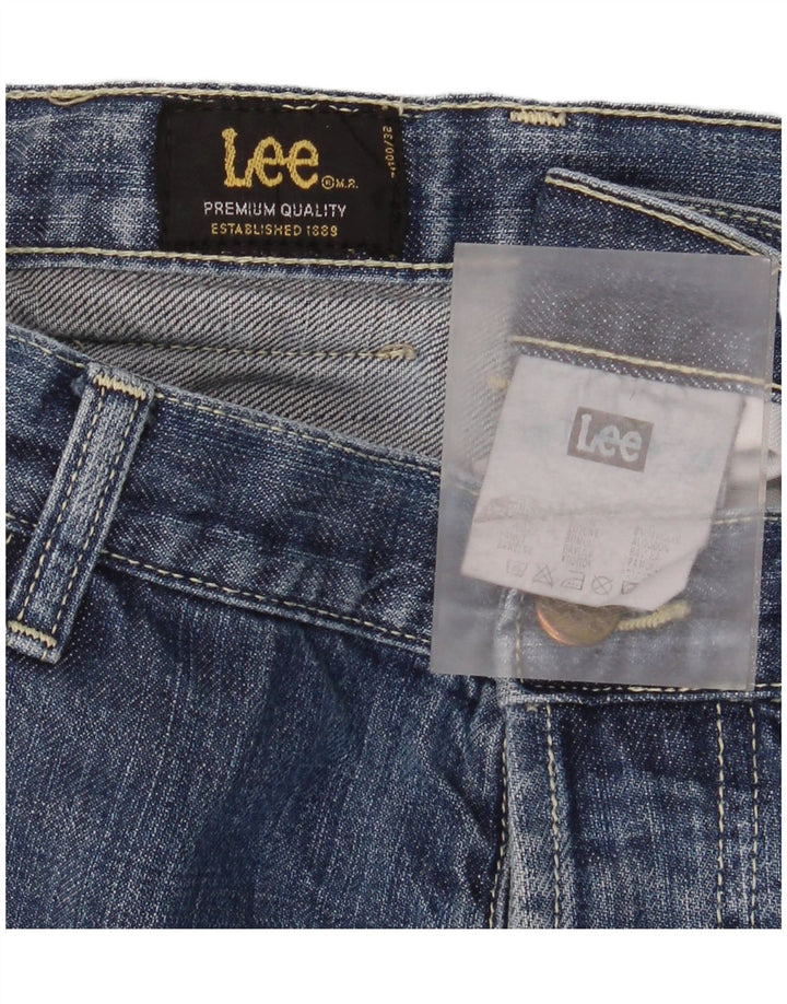 Lee Mens Freeburn Straight Jeans W40 L32 Μπλε βαμβακερό