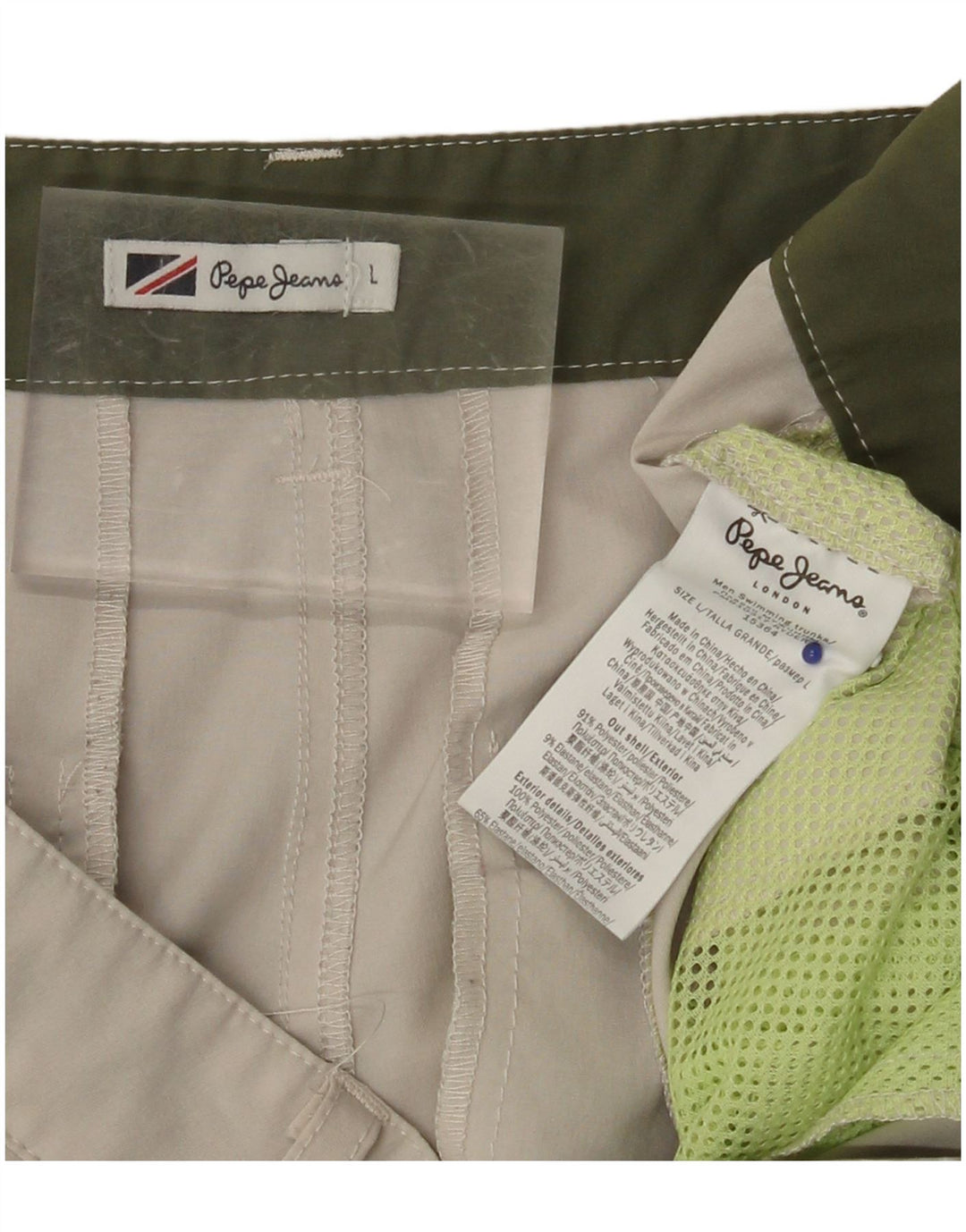 PEPE JEANS Γυναικείο Σορτς Chino Μεγάλο W34 Μπεζ Πολυεστέρας