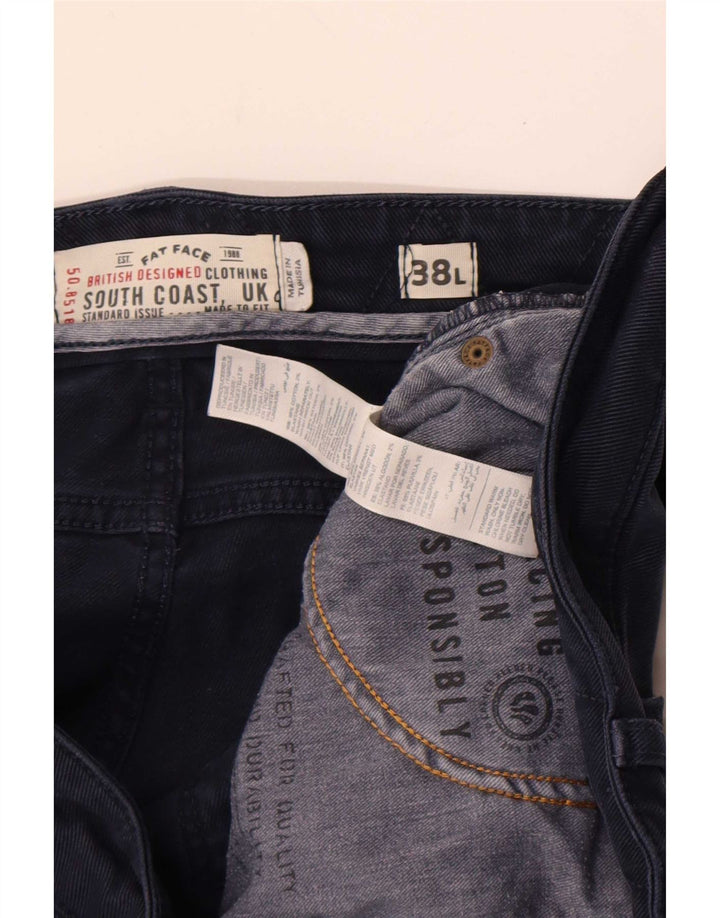Fat Face Ανδρικό Slim Jeans W38 L32 Navy Blue Cotton