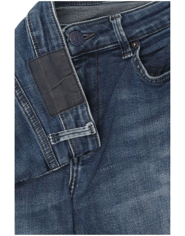 Zara Γυναικείο Slim Cropped Jeans W28 L24 Navy Blue