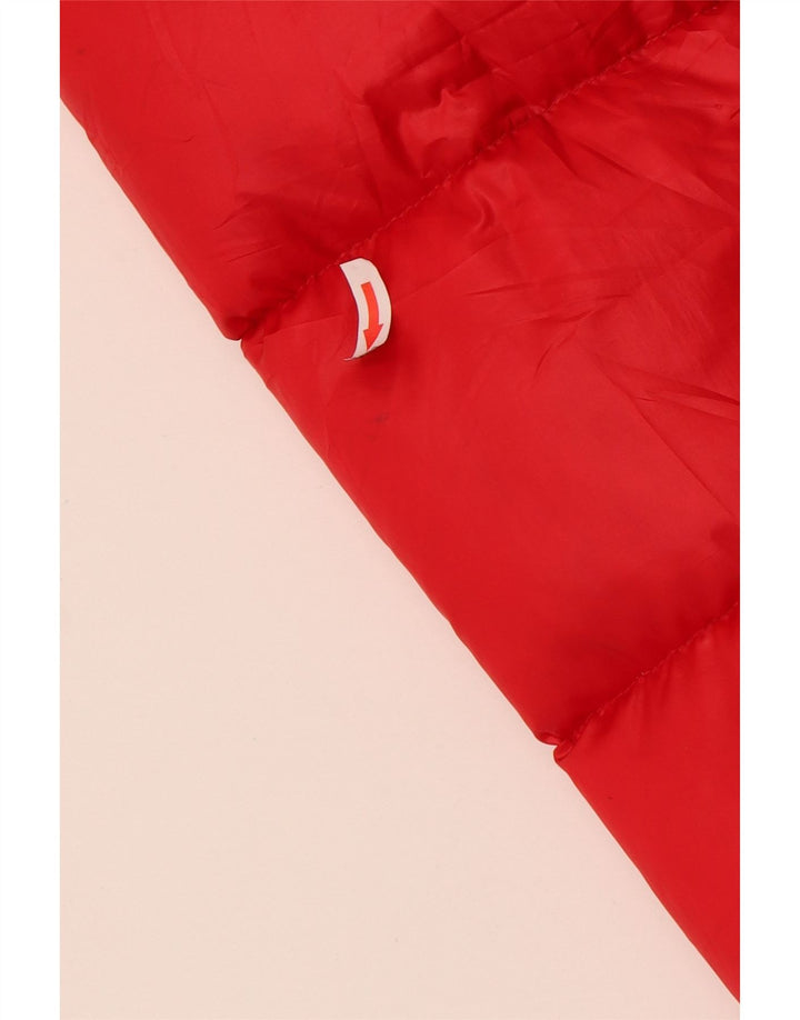 Calvin Klein Jeans Γυναικείο μπουφάν με κουκούλα UK 14 Μεσαίο κόκκινο πολυεστέρα