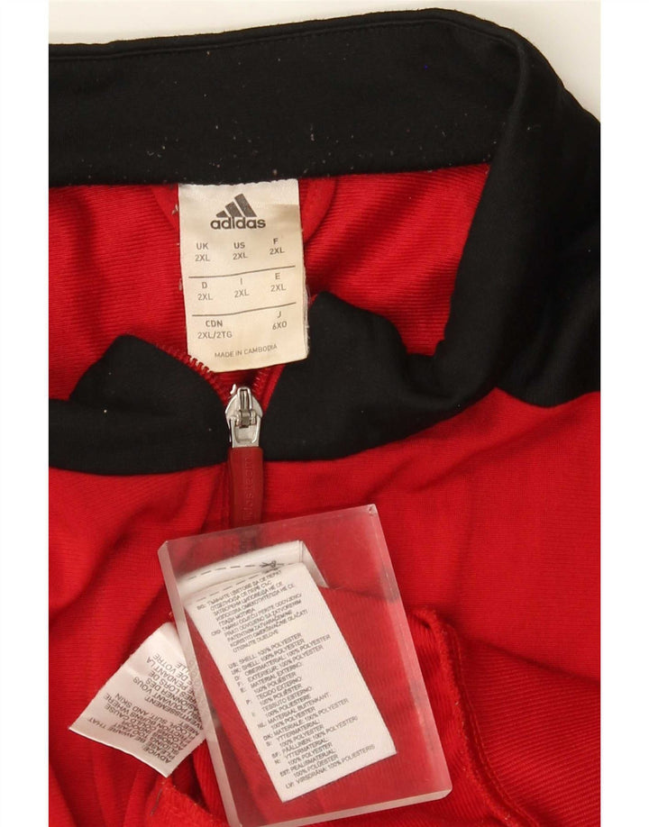 Ανδρική φόρμα Adidas Top Jacket 2XL Red Colourblock Polyester