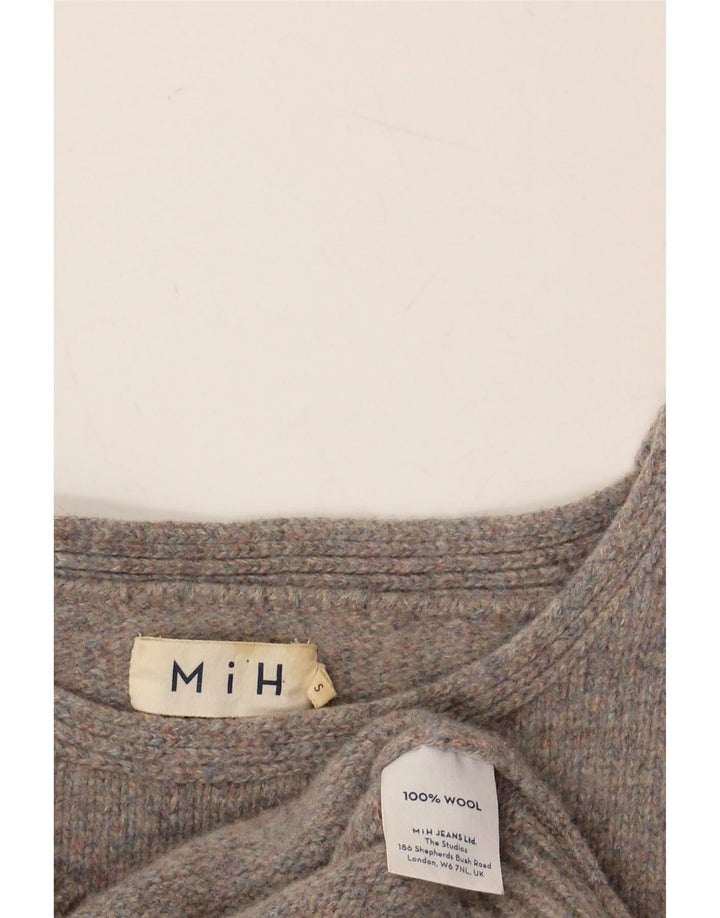 MIH Girls Boat Neck Jumper πουλόβερ 9-10 ετών Small Grey Wool
