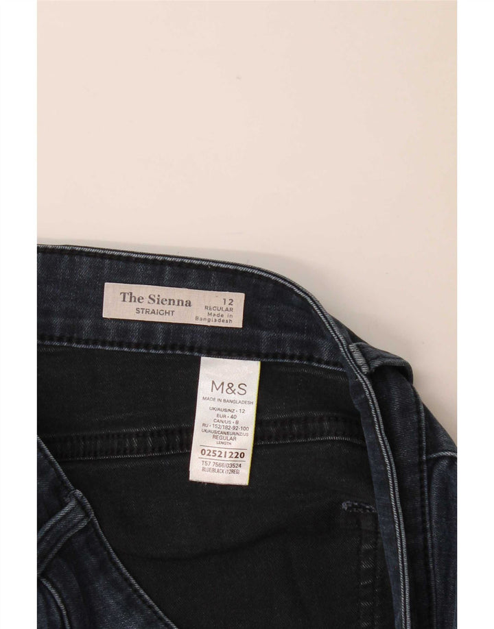 Marks & Spencer Γυναικεία Straight Jeans UK 12 Medium W30 L30 Navy Blue
