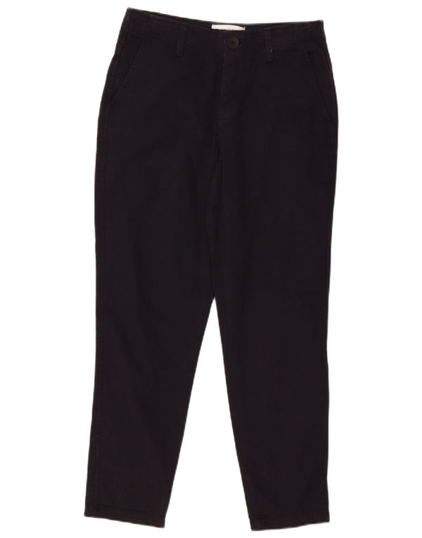 Zara Γυναικείο Slim παντελόνι Chino EU 36 Small W26 L27 Navy Blue Cotton